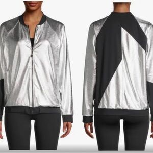 Koral silver and black Women's Bomber Jacket